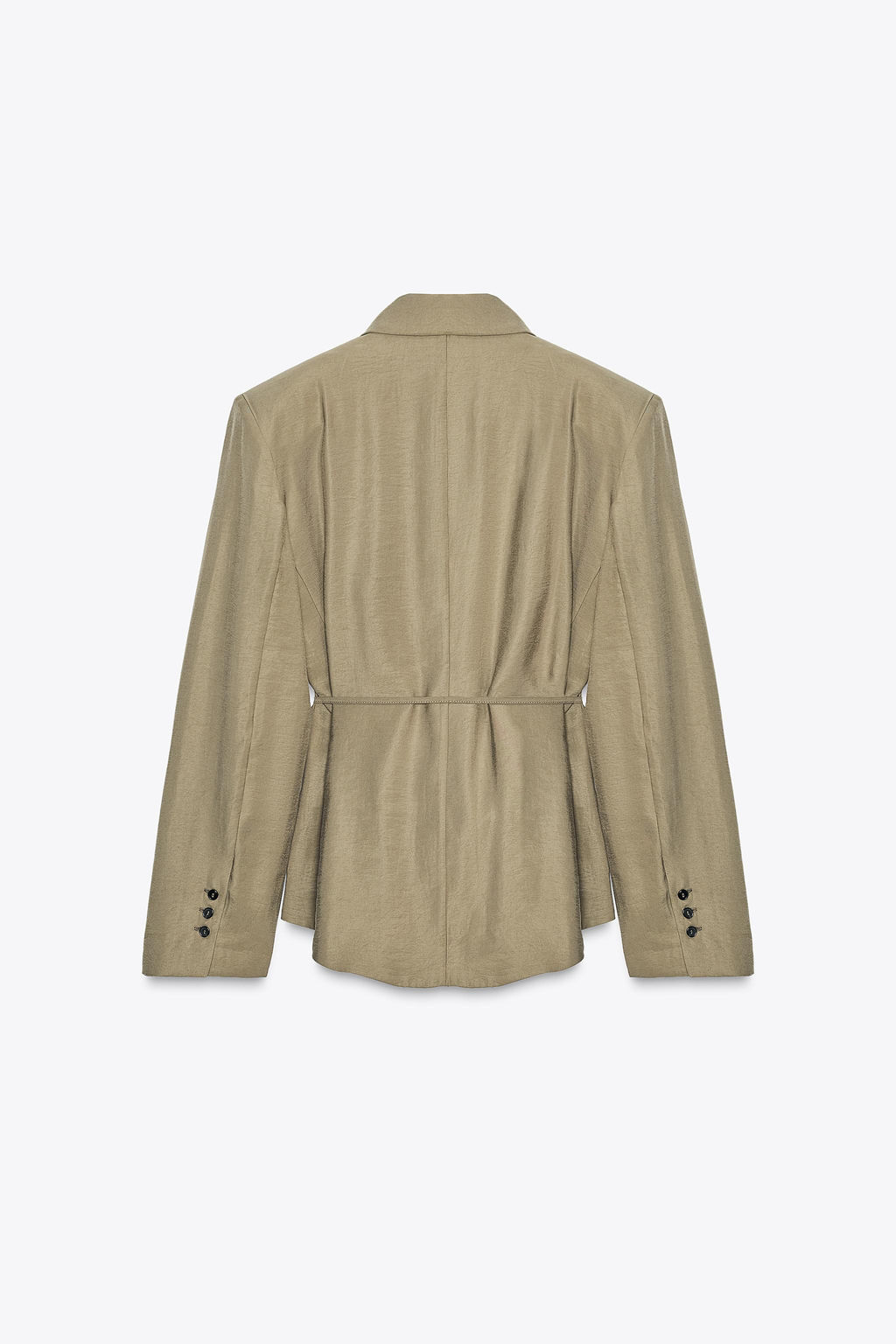 BLAZER WITH SHOULDER PADS AND THIN BELT - Zara фото 7