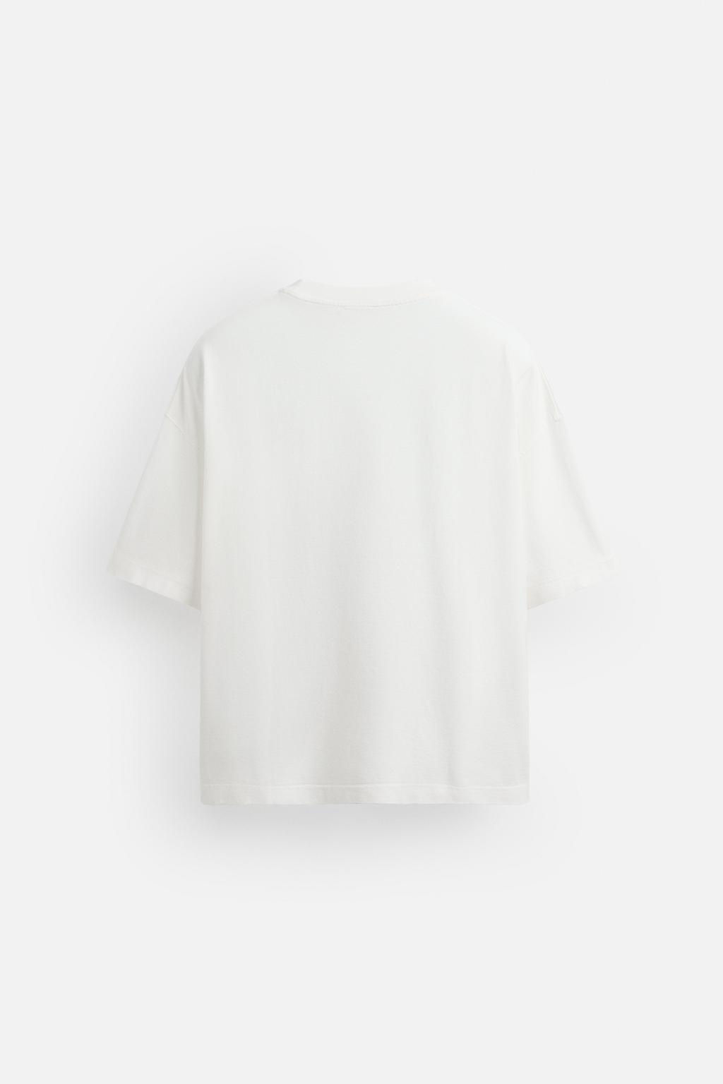 BASIC BOXY FIT T-SHIRT - Zara фото 8