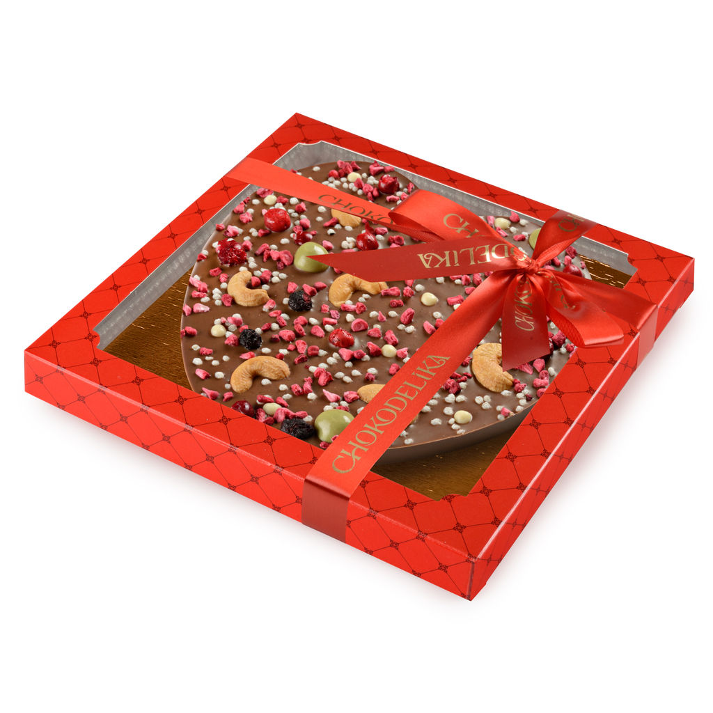 Шоколад молочный с кешью Любящее сердце 180 гр - Chokodelika фото 2