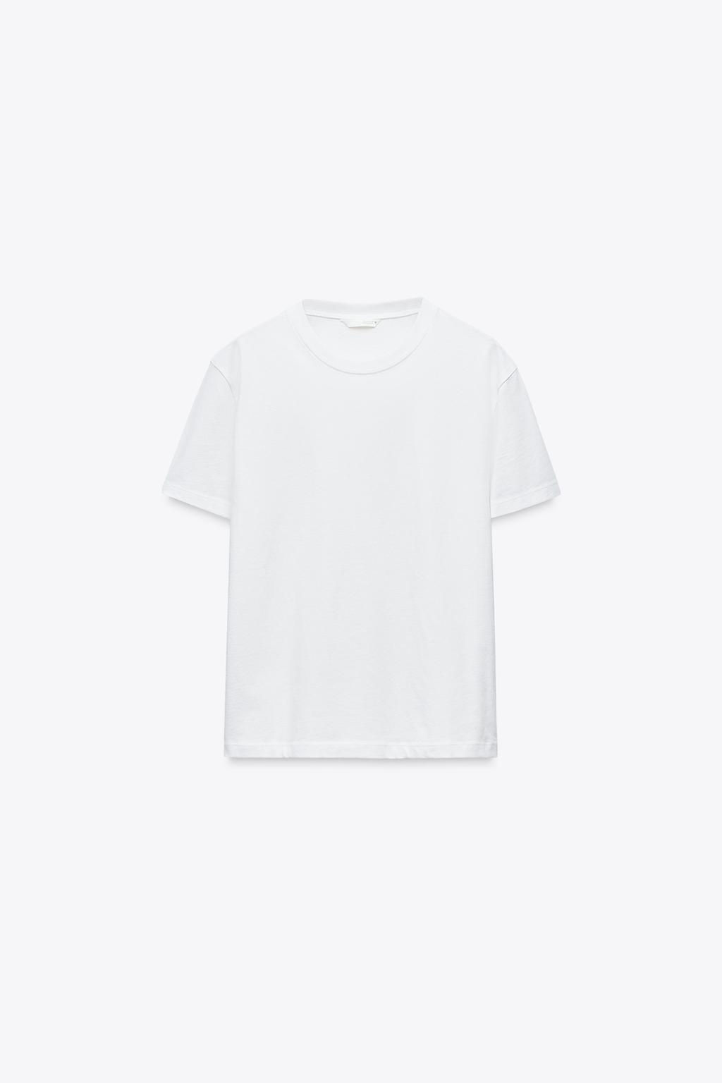 BASIC COTTON T-SHIRT - Zara фото 10