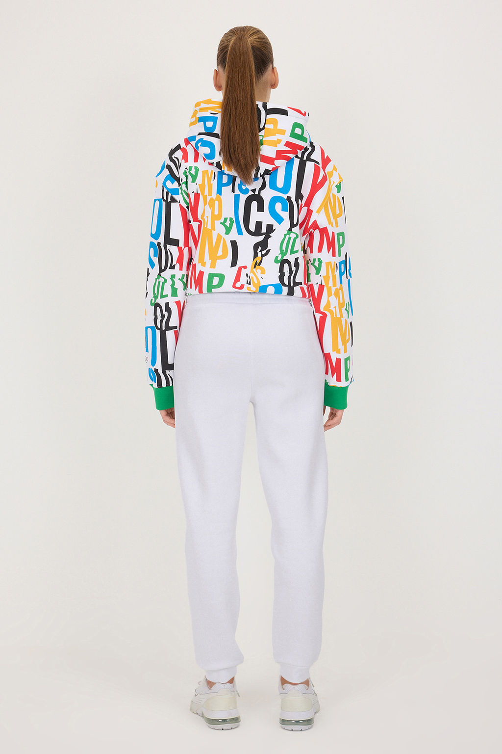 Beyaz Olimpiyat Logo Bask?l? Orme Esofman Alt? TWOAW26EA00010 - Trendyolmilla фото 5