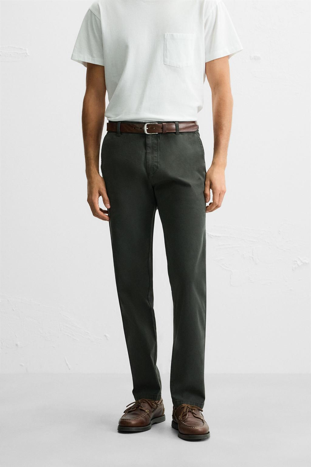 SKINNY FIT CHINO TROUSERS - Zara фото 21