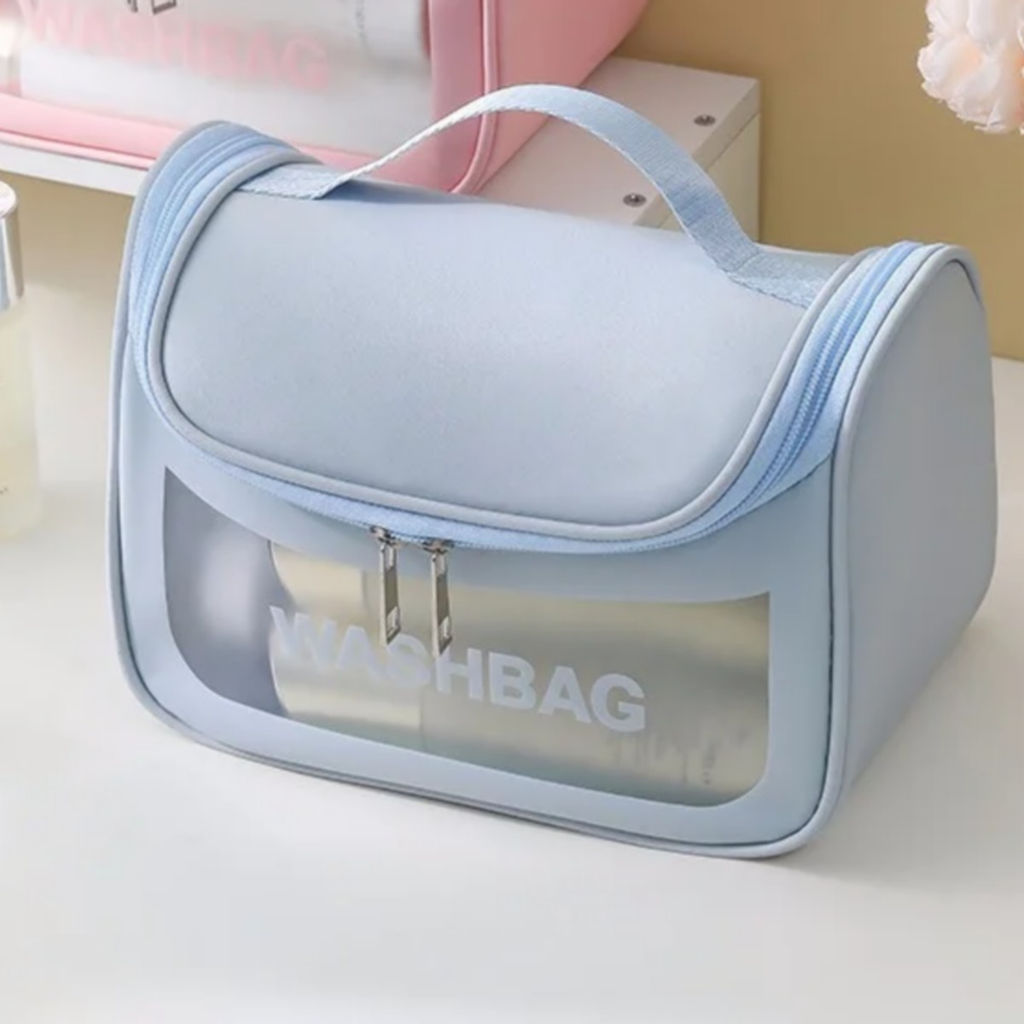 Kristaller Косметичка женская Washbag zippered envelope, голубой фото 6