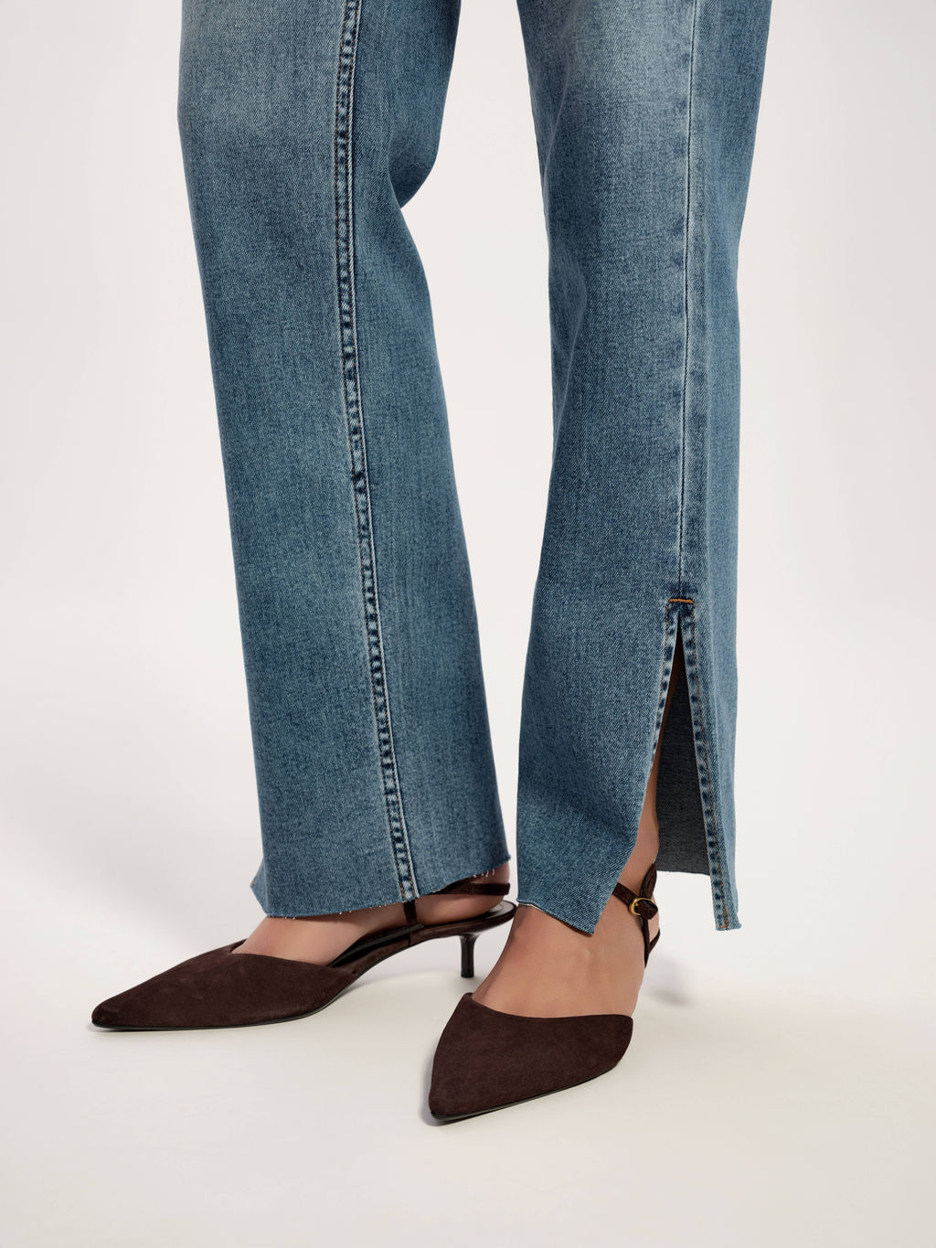 CONTE CON-738 Джинсы straight c разрезами и необработанным краем blue - Conte elegant фото 7