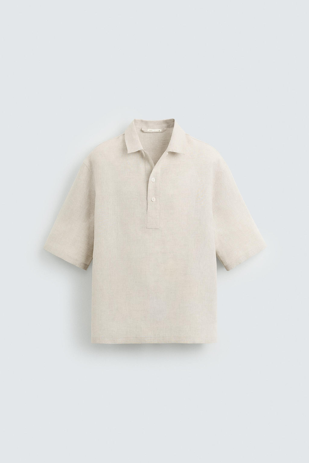 100% LINEN POLO SHIRT - Zara фото 7