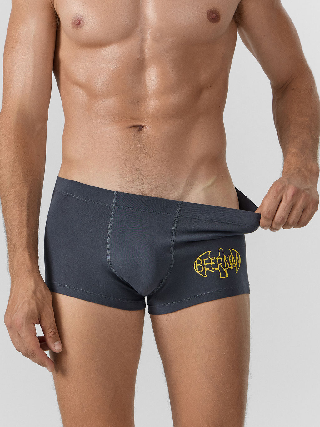 Цена за 2 штуки! Трусы боксеры мужские серые - Mark formelle фото 3