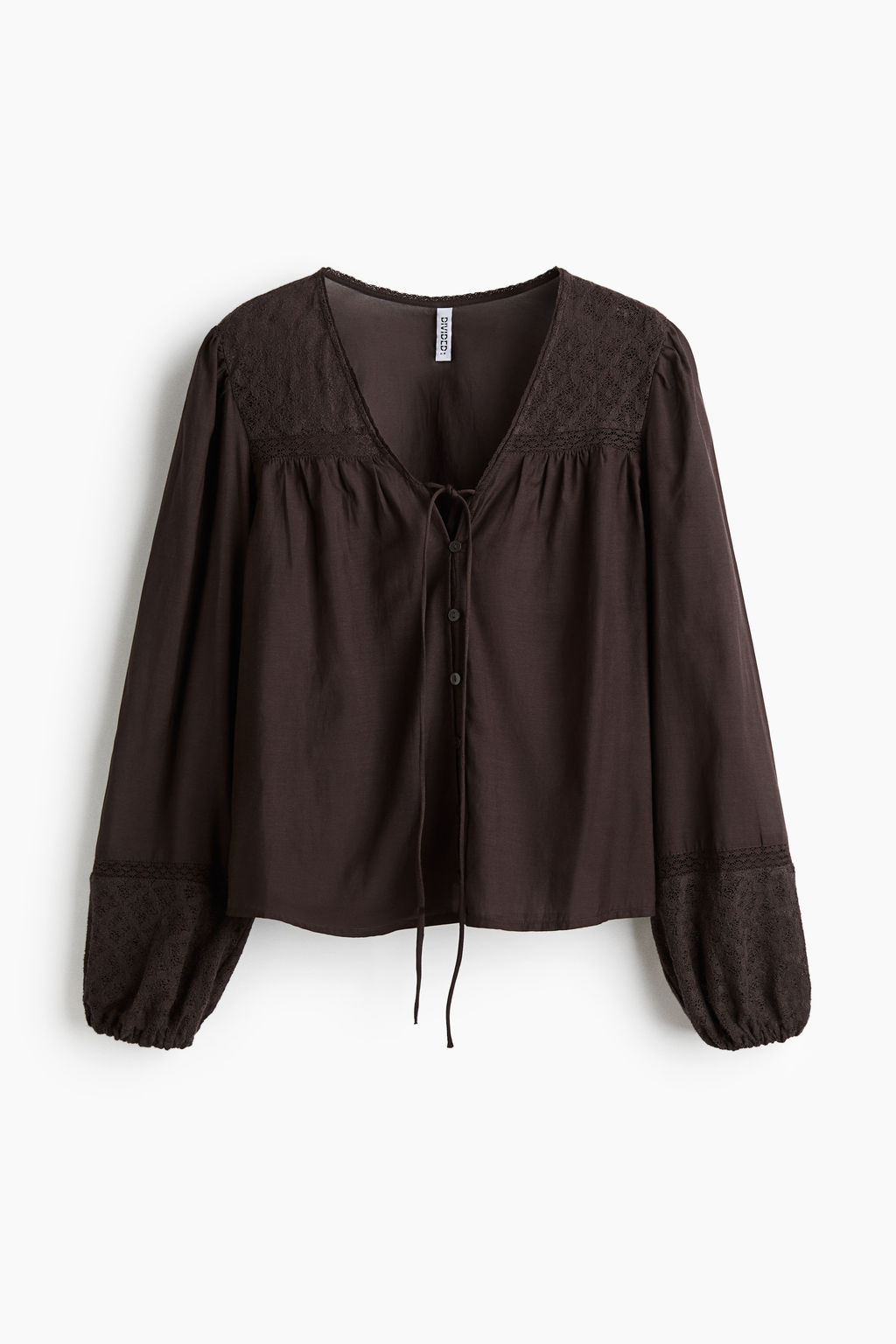Blusa con detalles de encaje - H&m фото 2