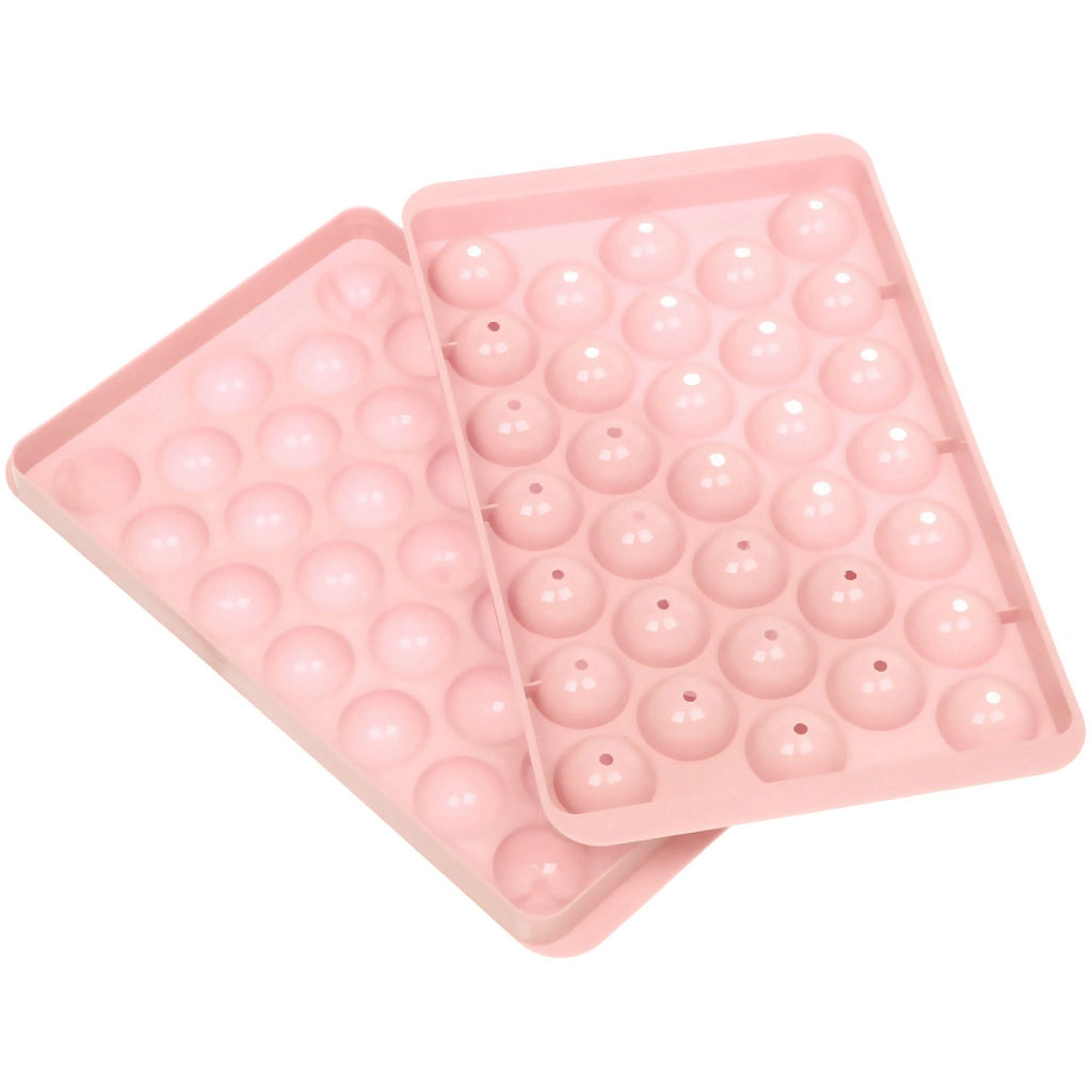 Цена за 4 шт. Форма для льда пластиковая "Шарики" 22,5*14*3см, цвета микс