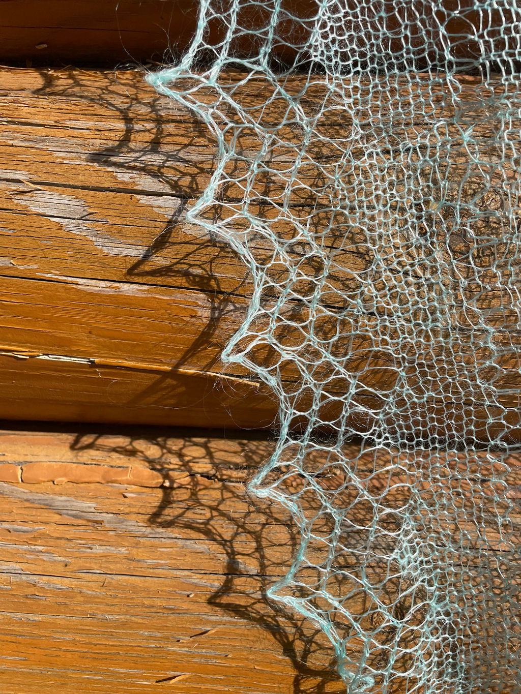 108 Палантин Морской бриз 200см*70см - Оренбургский пуховый узор фото 3