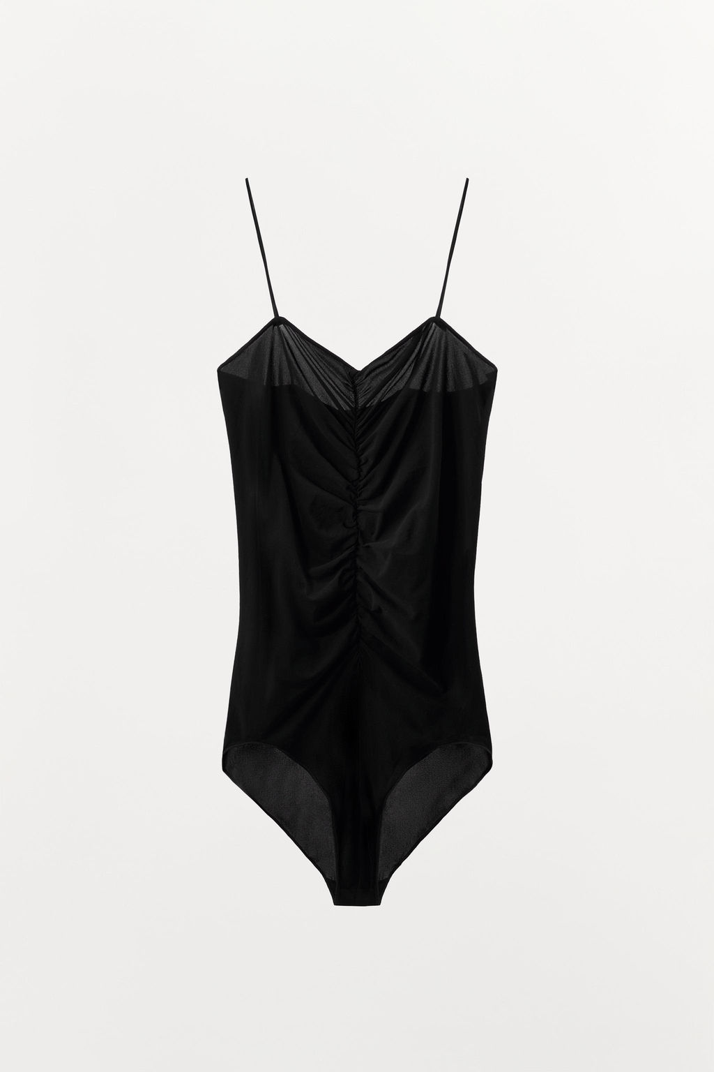 GATHERED SHEER BODYSUIT - Zara фото 12