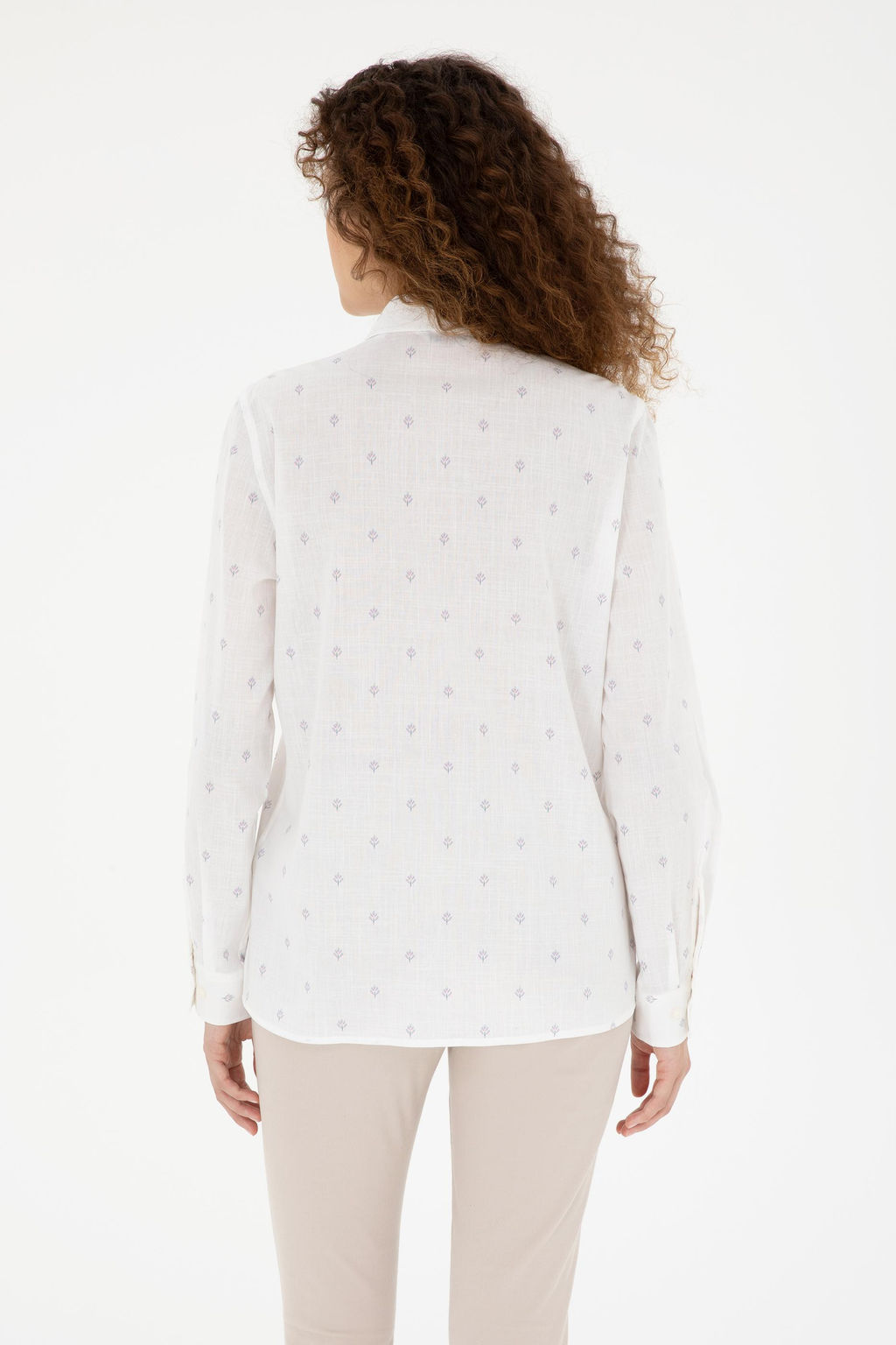 Женская рубашка зеленого цвета с длинным рукавом - U.s. polo assn фото 5