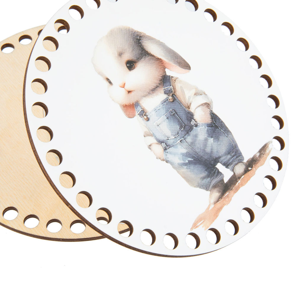 Заготовка для декорирования Love2art ДВ-02 Набор донышек для вязания Матовый фанера d 15 см х 0.4 см 2 шт 10 Лавандовая история  фото 23