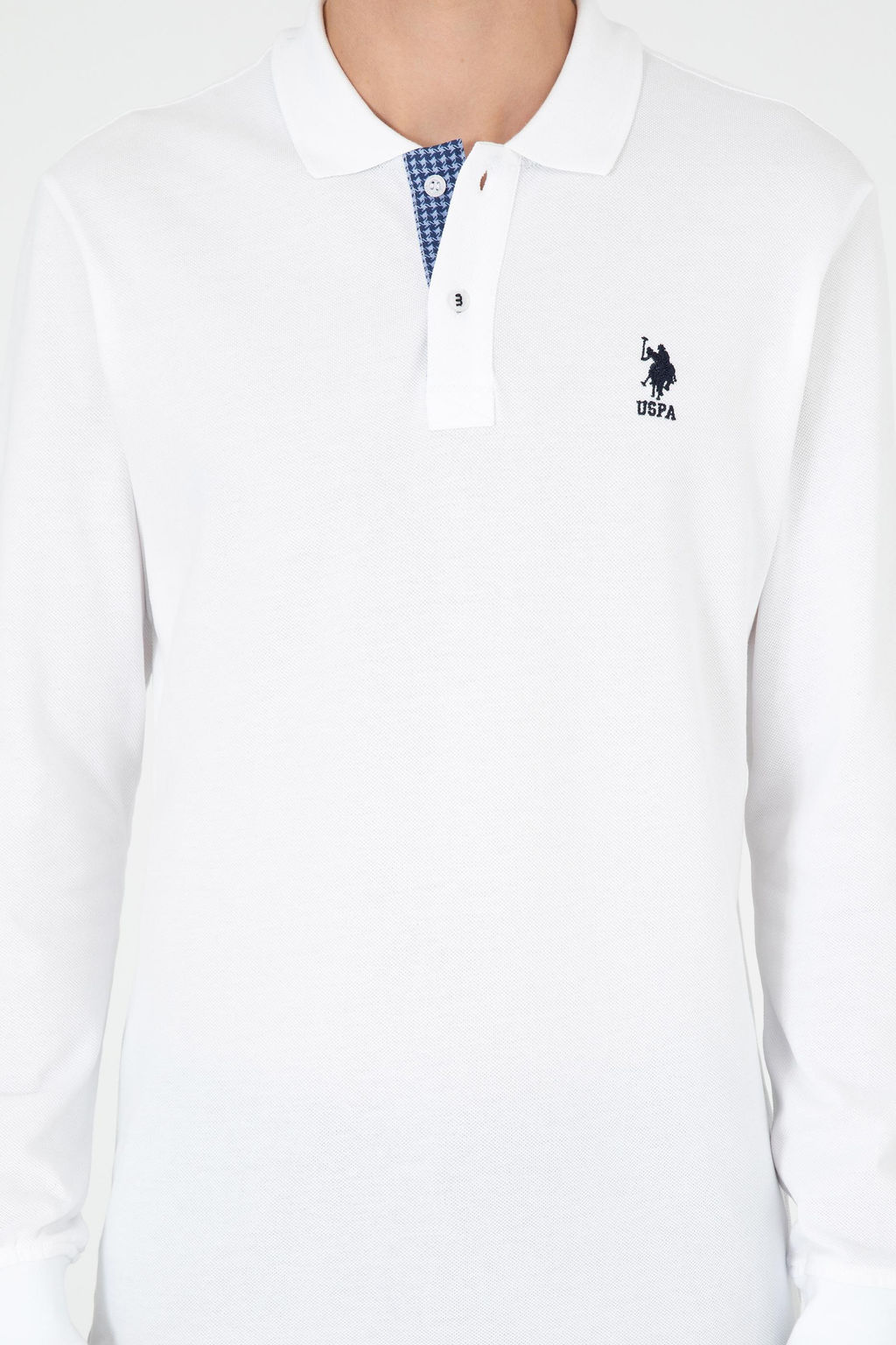 Мужской белый базовый свитшот - U.s. polo assn фото 6