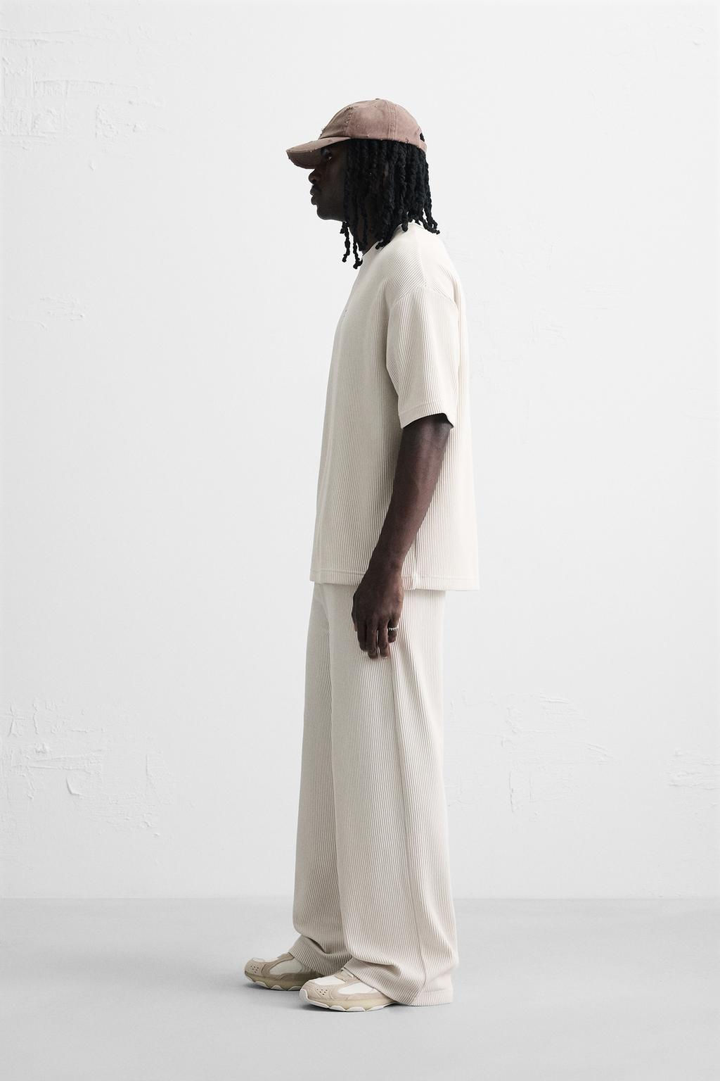 VERTICAL TEXTURED JOGGERS - Zara фото 22