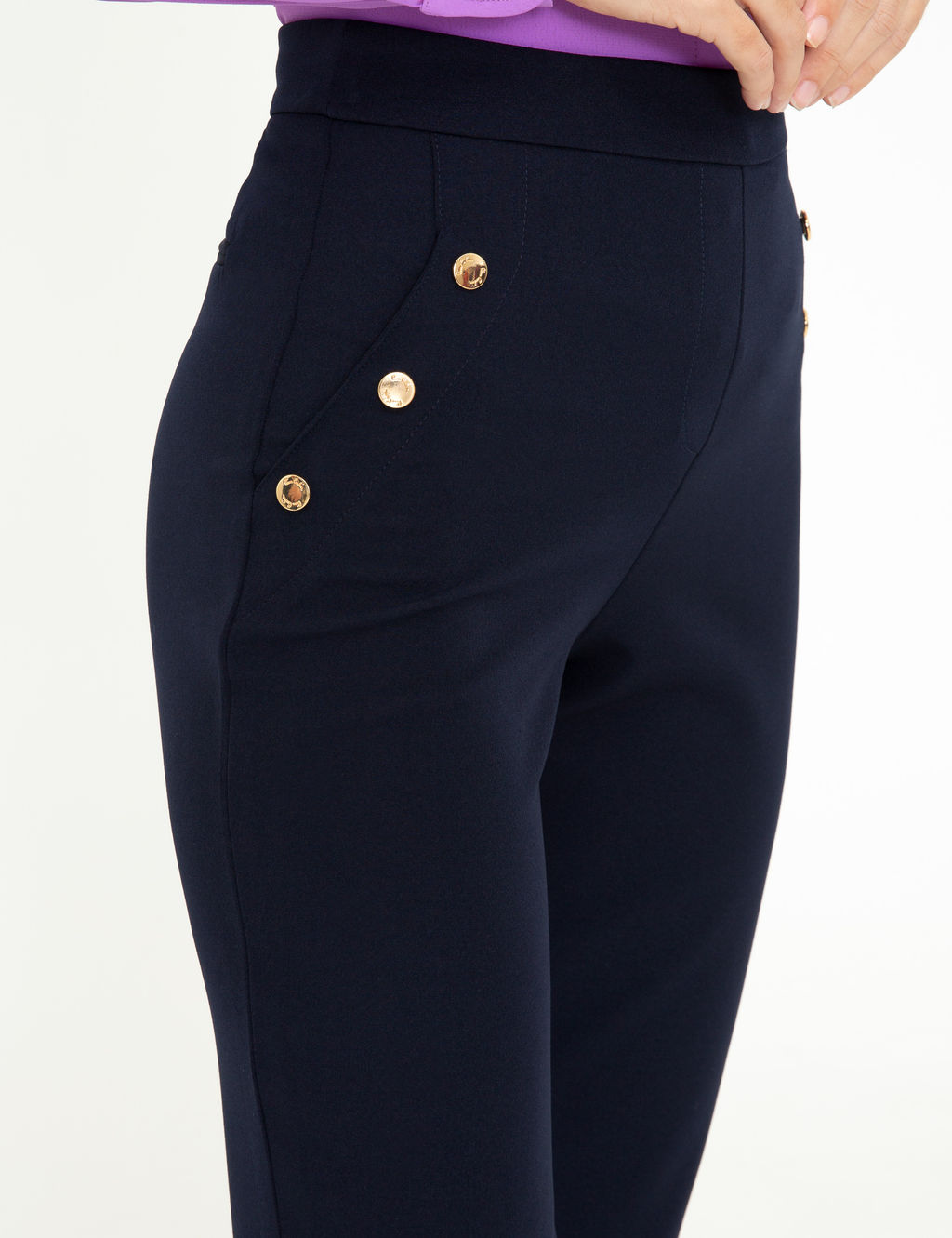 Lacivert Slim Fit Kuma_ Pantolon