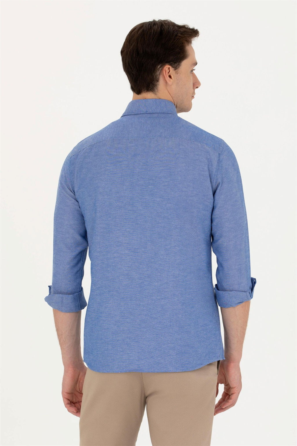 Мужская базовая рубашка Saks с длинным рукавом Неожиданная скидка в корзине - U.s. polo assn фото 5