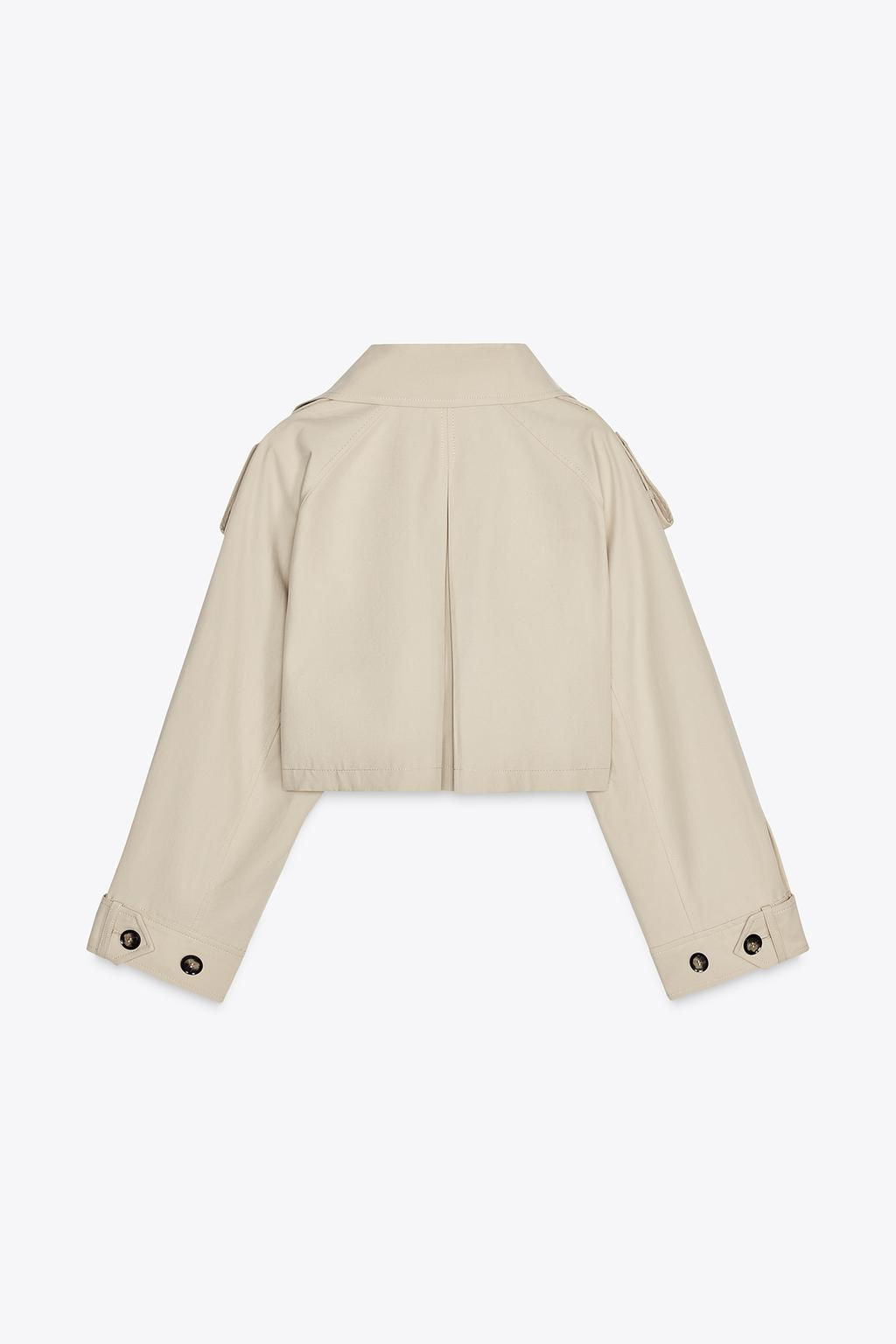 SHORT DOUBLE-BREASTED TRENCH COAT - Zara фото 7