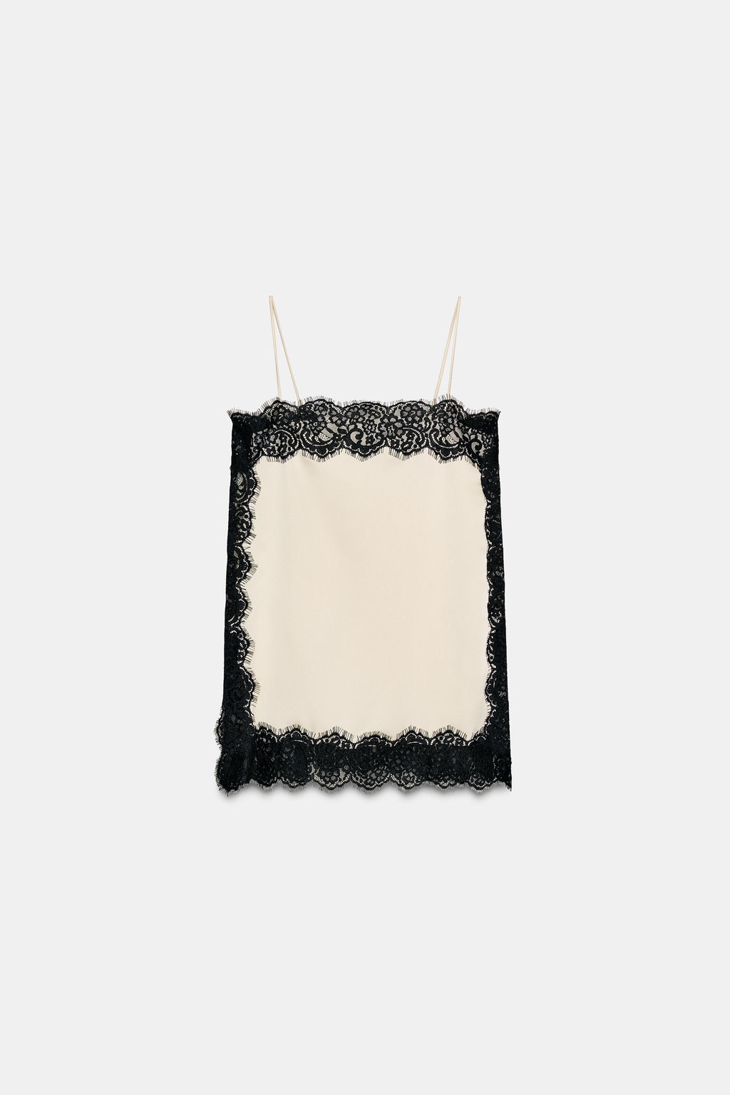 ZW COLLECTION SATIN LACE TOP - Zara фото 5