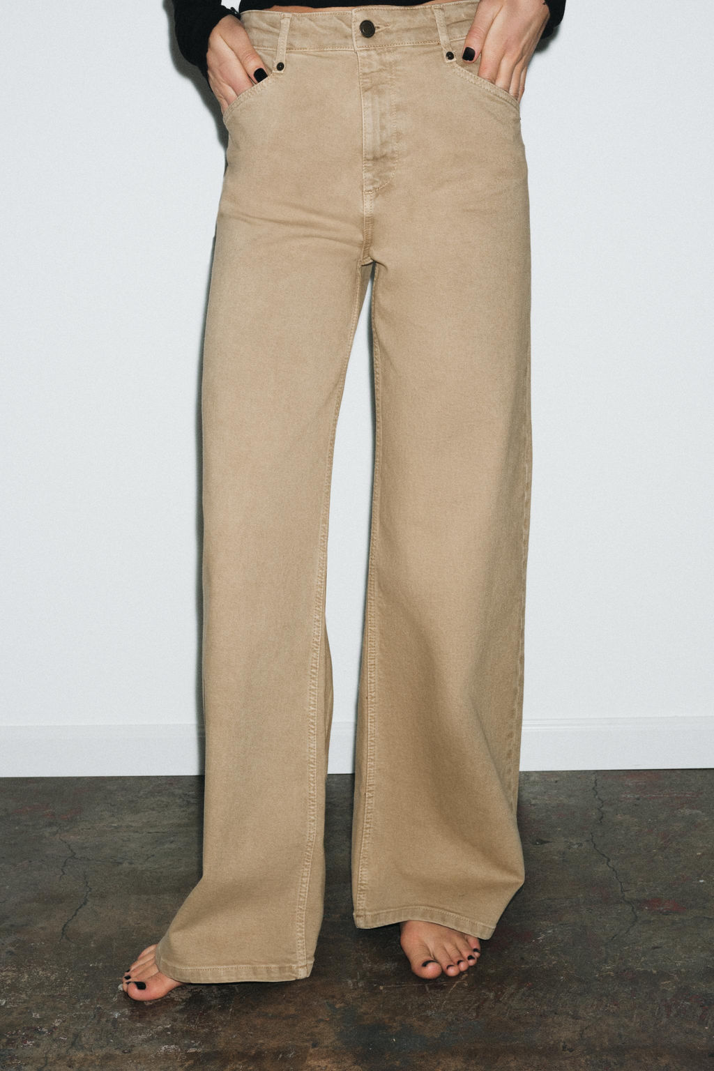 JEANS ZW COLLECTION WIDE LEG TIRO ALTO / Arena - Zara фото 2