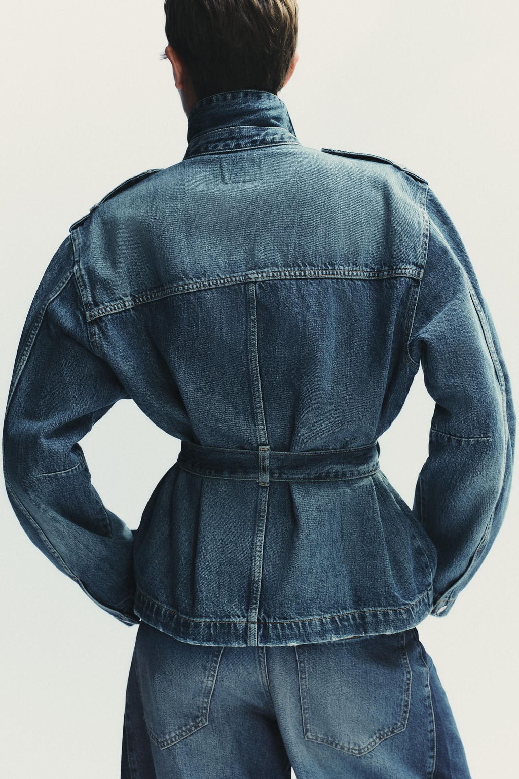 TRF LONG DENIM JACKET - Zara фото 5