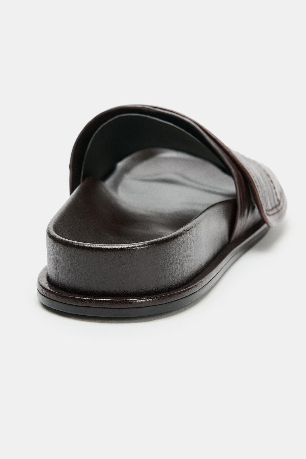 SANDALIA PLANA PIEL / Marr?n - Zara фото 6