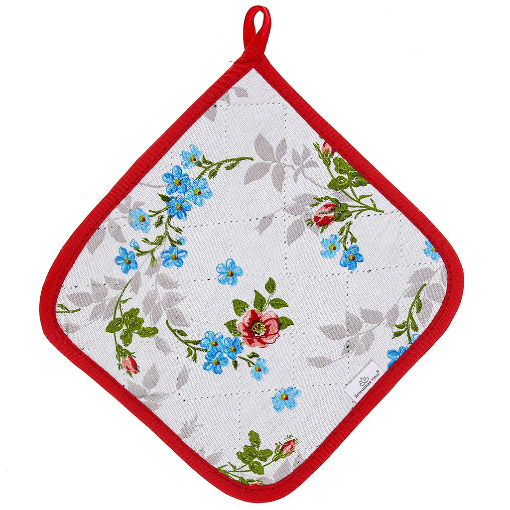 Розовый ноктюрн Кухонный комплект: прихватка-варежка 15х30см + прихватка 20х20см, хлопок Премиум 191г/м2 - хлопок 100%, наполнитель - ватин 280гр/м2, Домашняя мода (Россия)  фото 3