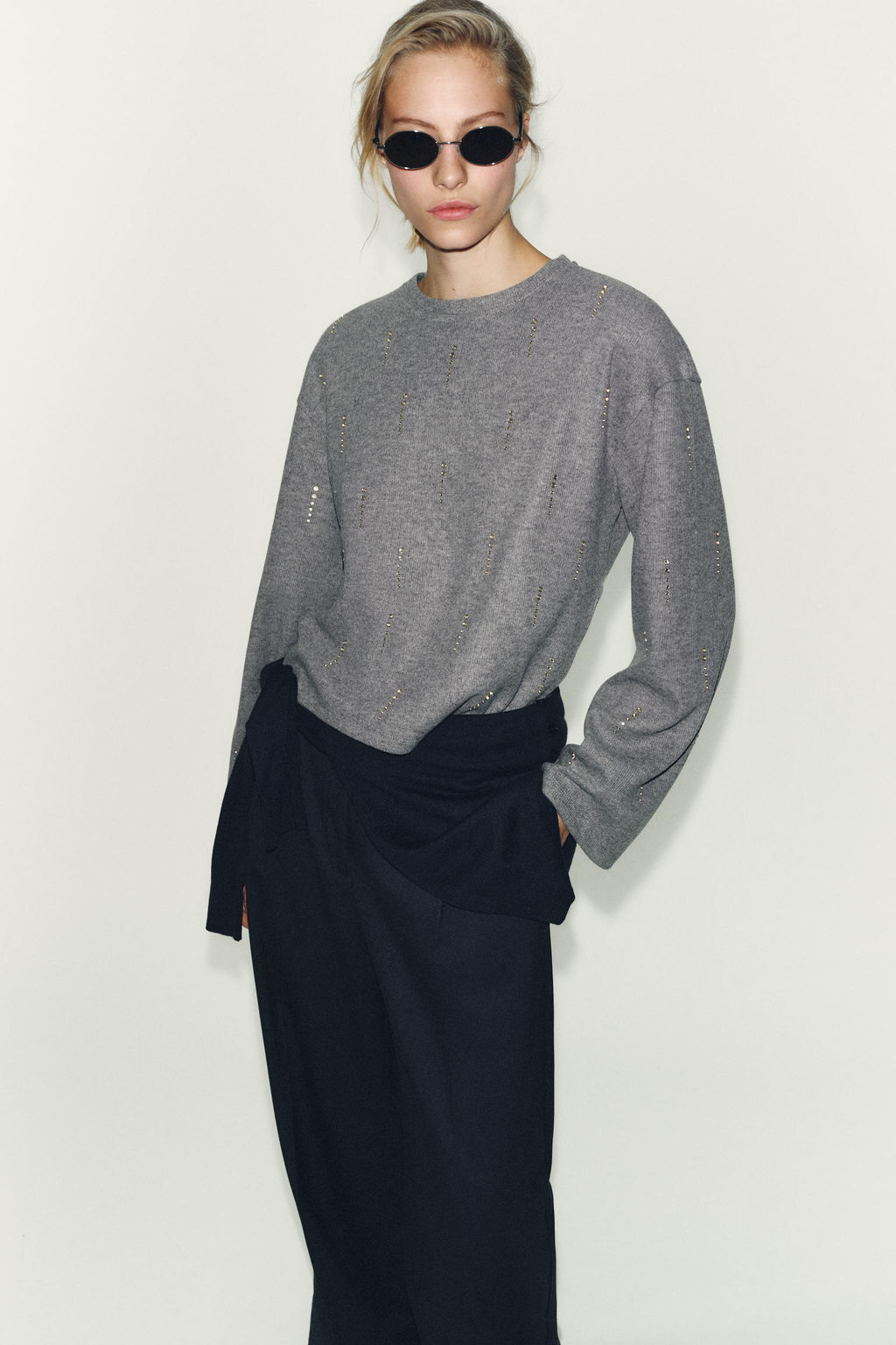 SPARKLY RIBBED JUMPER - Zara фото 2