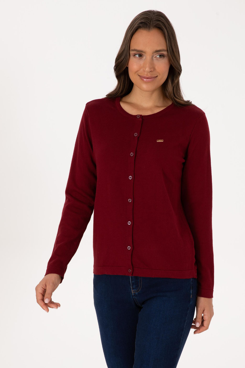 Kad_n Bordo Basic Triko H_rka Sepette S_rpriz _ndirim - U.s. polo assn фото 3