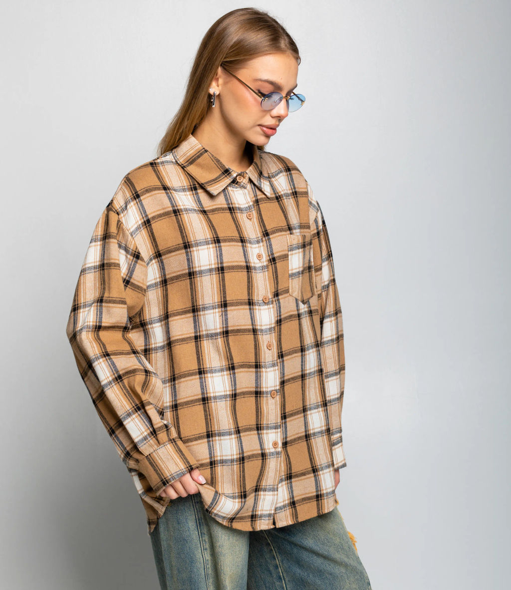 Рубашка #КТ225 (5), бежевый,белый - Dommod фото 2