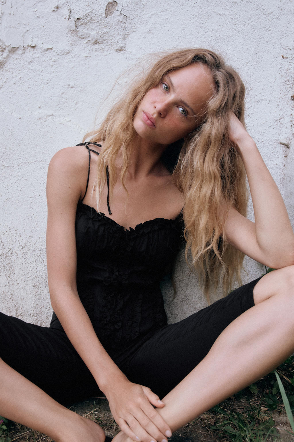 TOP POPEL?N VOLANTES LUNARES / Negro - Zara фото 6