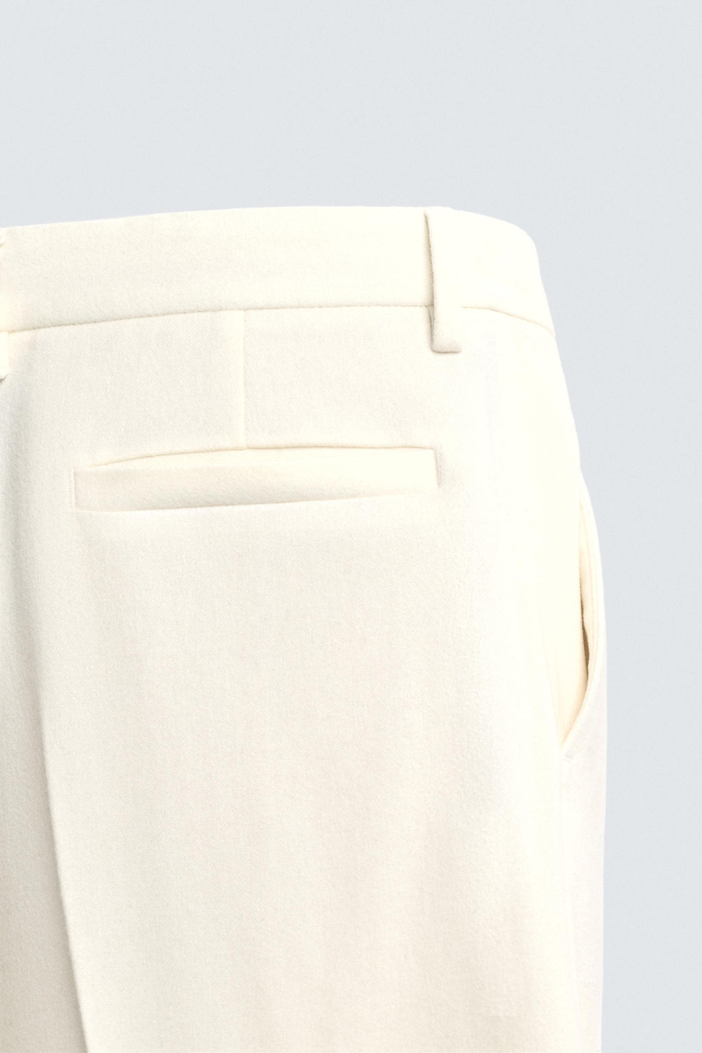 LIMITED EDITION FLANNEL PLEATED TROUSERS - Zara фото 10