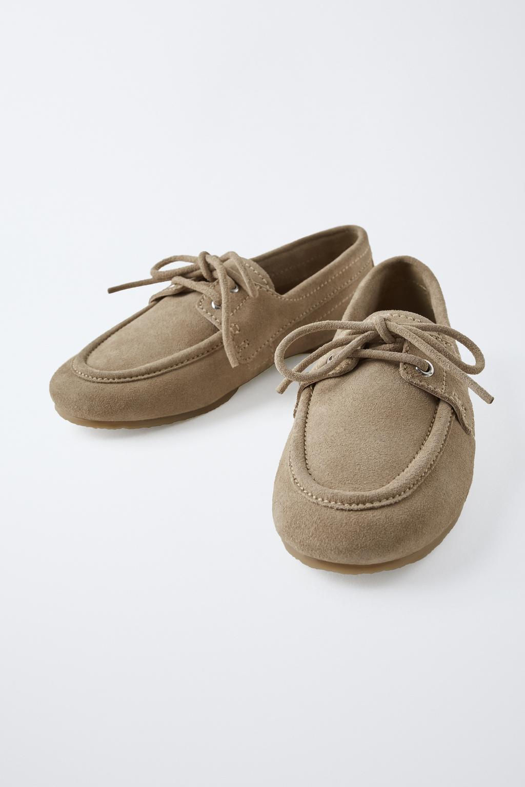 SPLIT SUEDE DECK SHOES - Zara фото 4