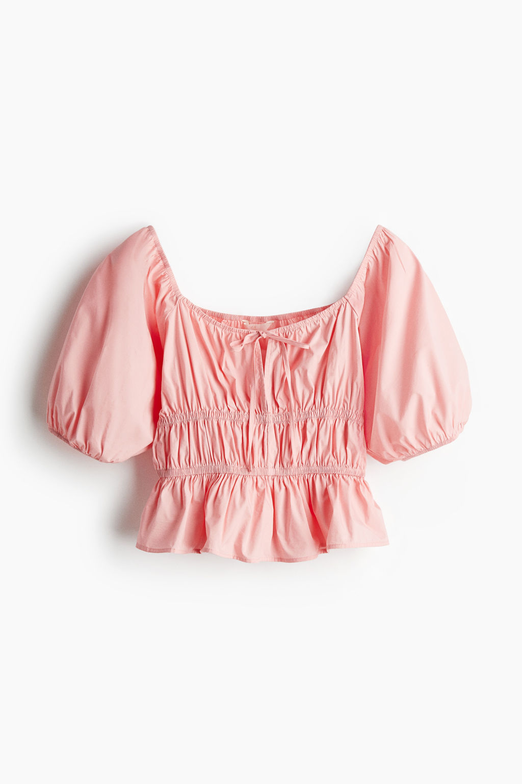 Blusa de popelina con manga puffy - H&m фото 2