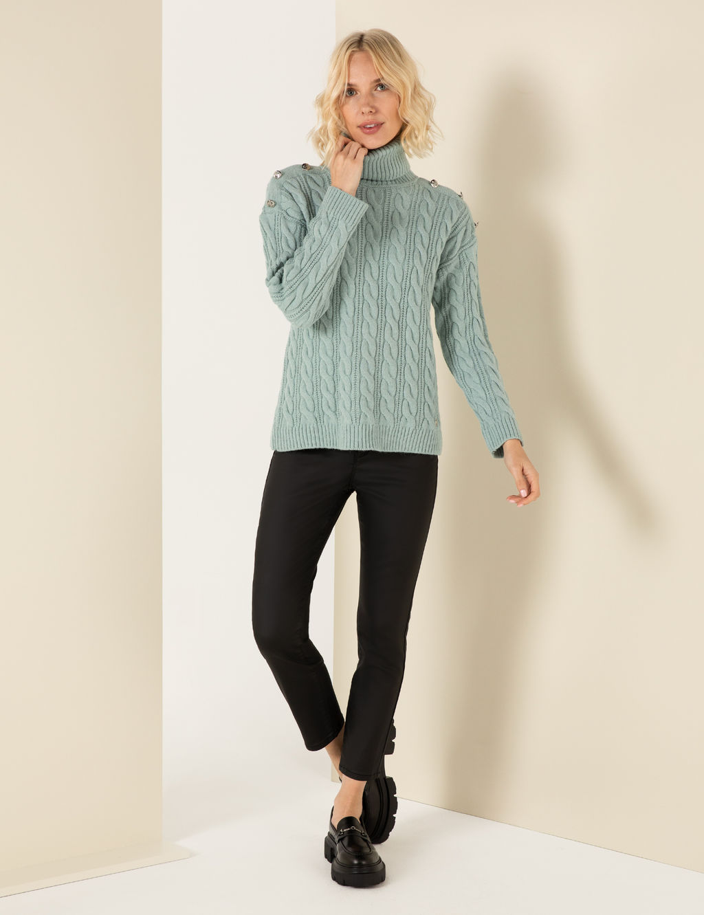 Mint Melanj Regular Fit Bal_k__ Yaka Kazak