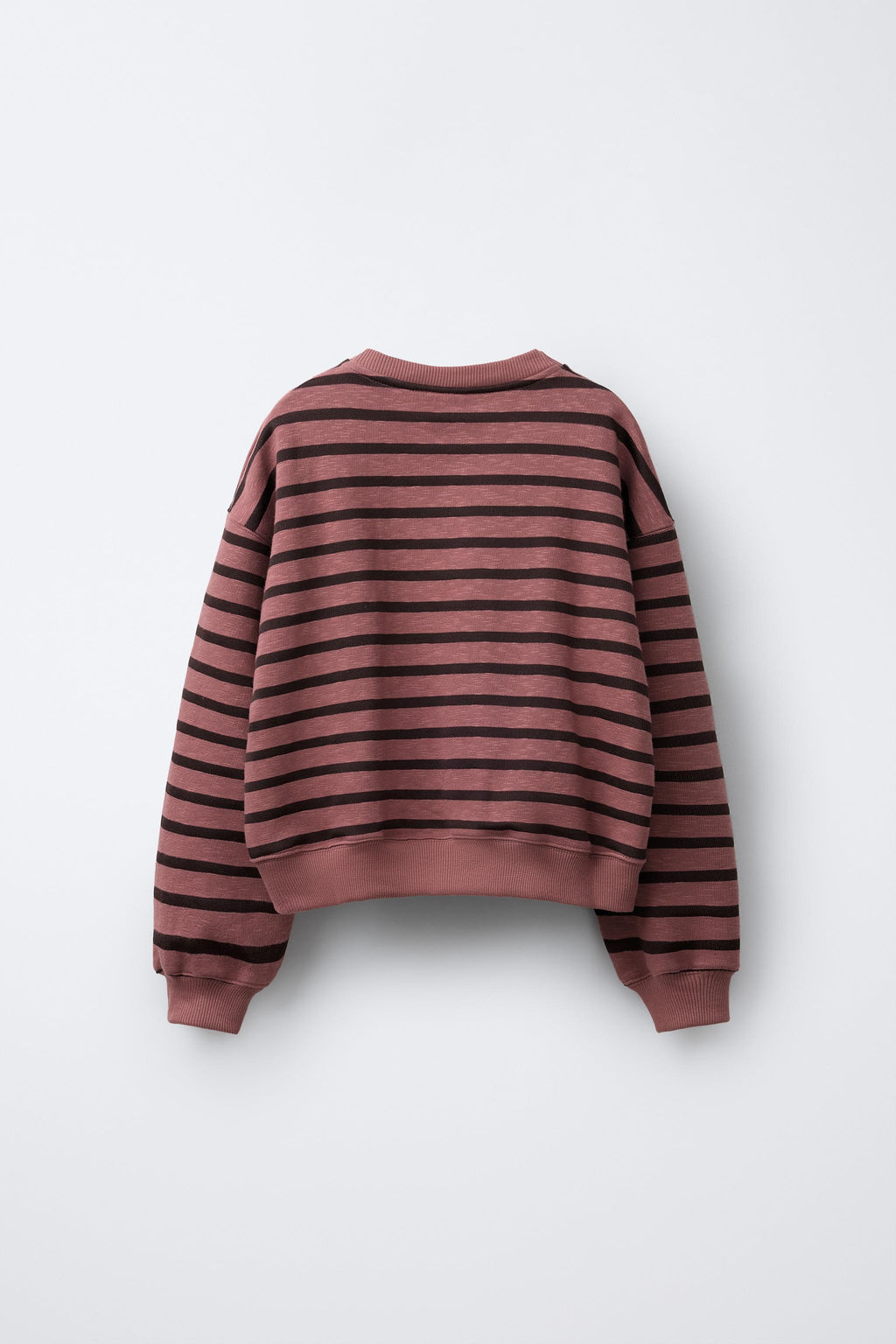 STRIPED SLOGAN SWEATSHIRT - Zara фото 2