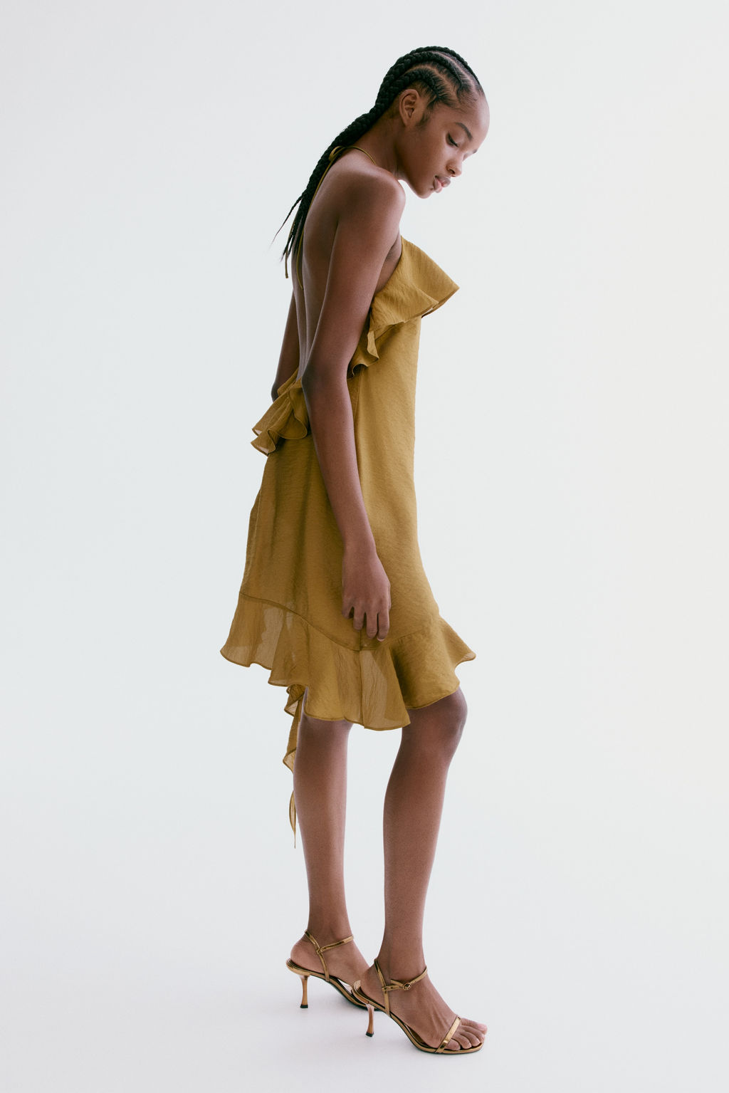 Vestido halter con volantes - H&m фото 7