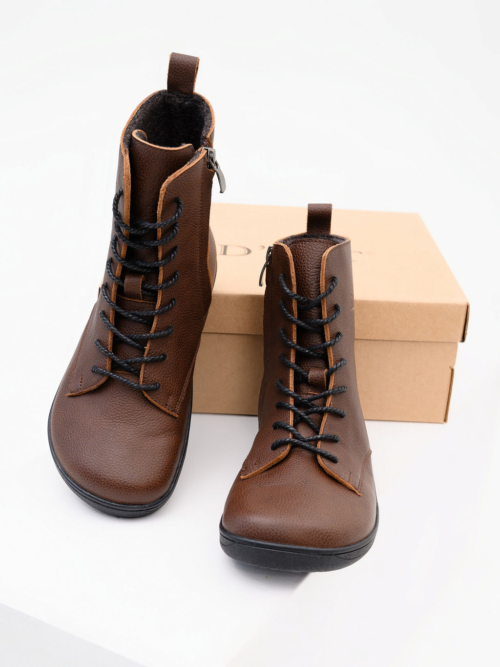 Босоногие ботинки 351.NATAbl.Светло-коричневый оттима/шерсть