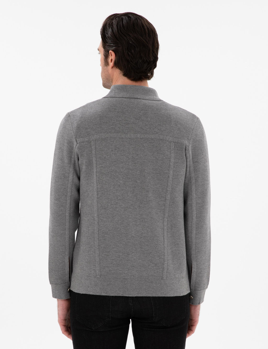 Серый обычный посадка в трикотаж кардиган - Cacharel фото 5