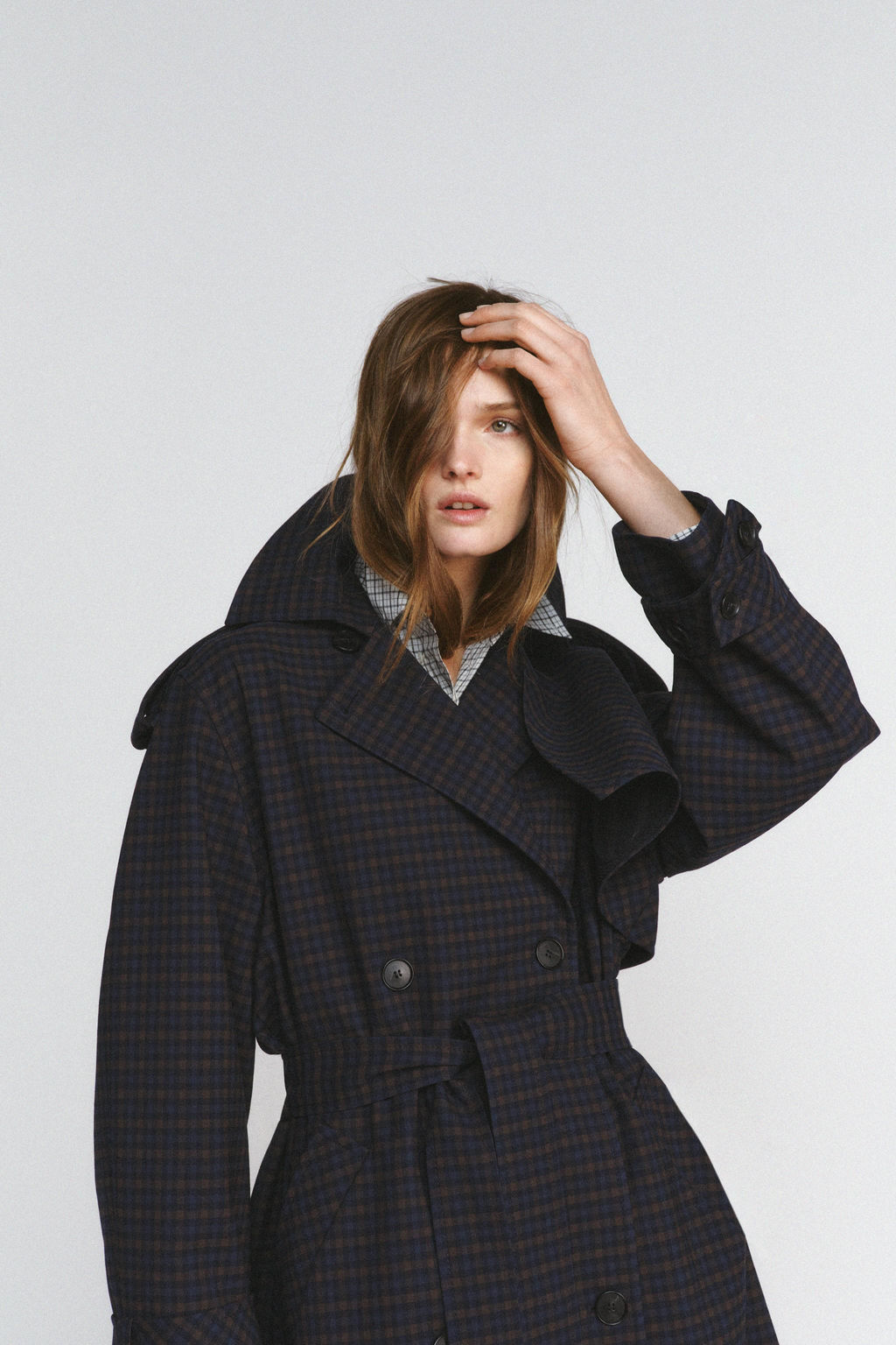 CHECK TRENCH COAT ZW COLLECTION LIMITED EDITION - Zara фото 17