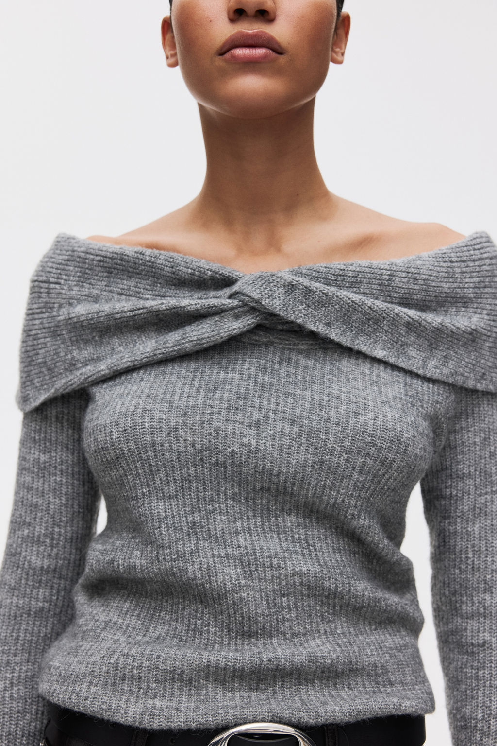 Jersey off-the-shoulder - H&m фото 5