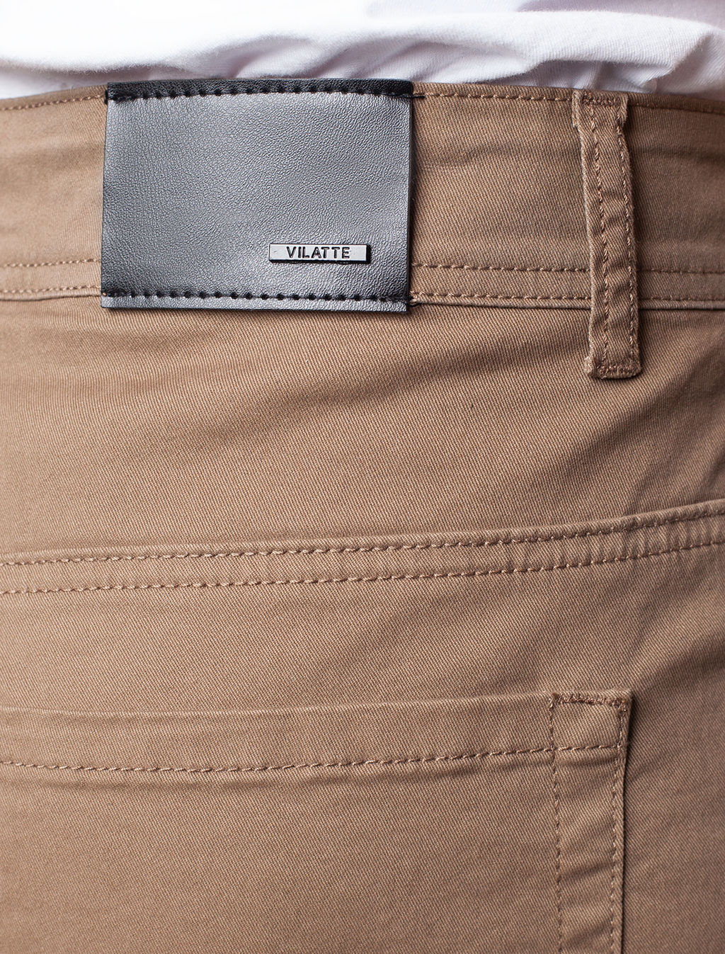 VILATTE / Брюки из плотного хлопка с эластаном  фото 8