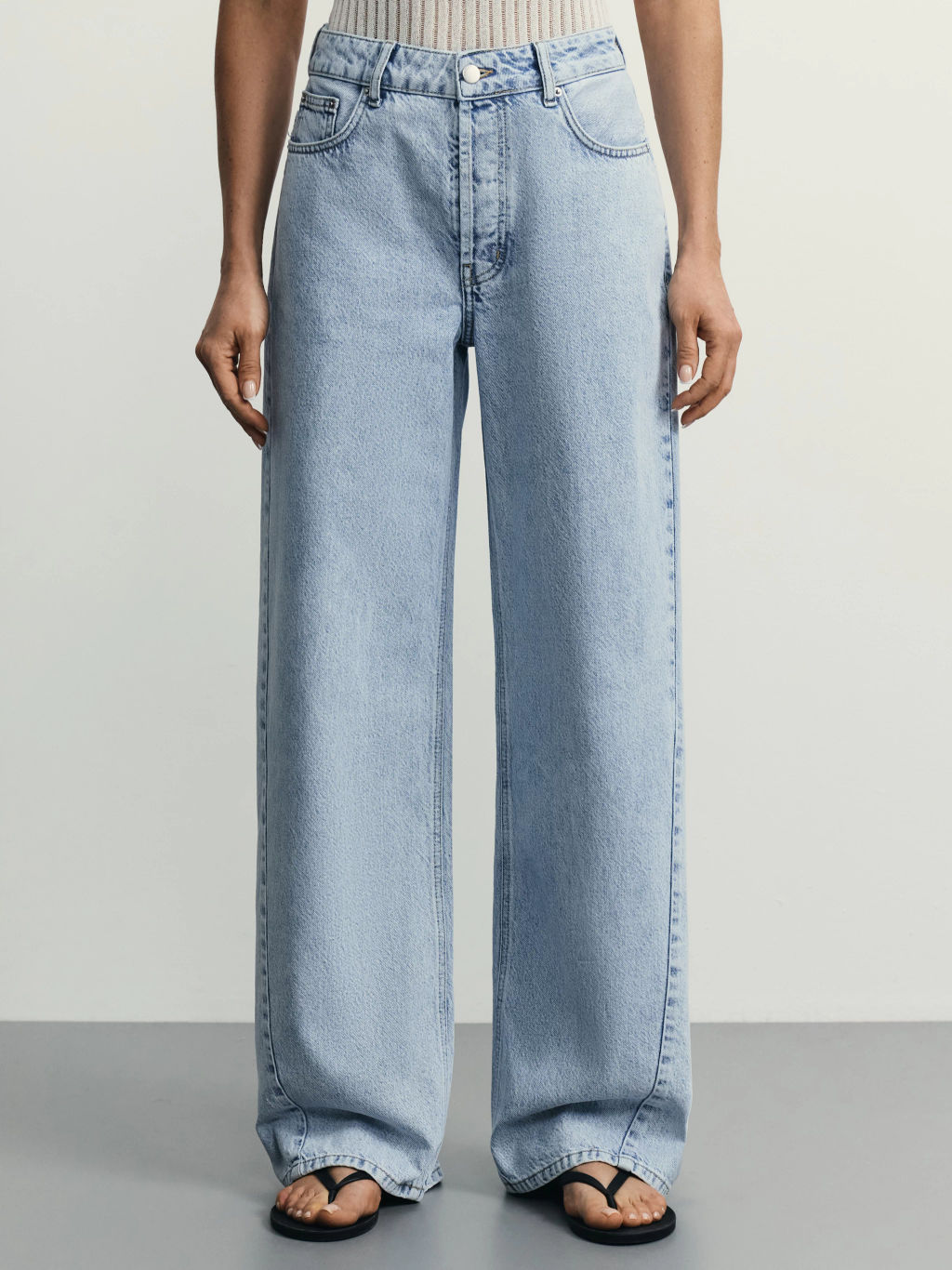 Джинсы wide loose со средней посадкой / Zarina  фото 2