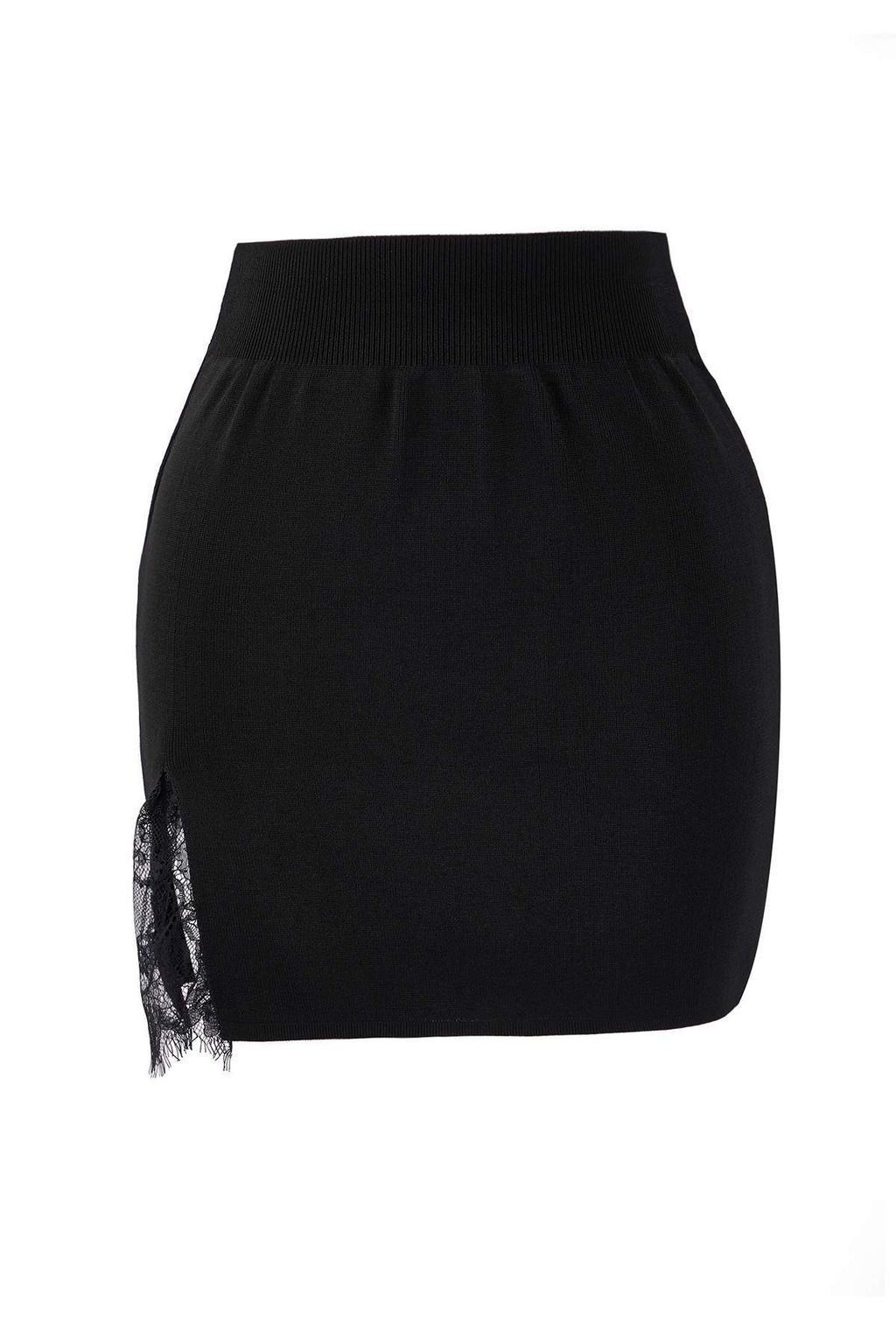 Siyah Yumusak Dokulu Vucudu Saran Mini Etek TWOAW26ET00145 - Trendyolmilla фото 7