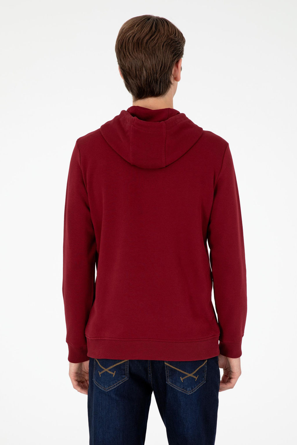 Мужской бордово-красный свитшот Неожиданная скидка в корзине - U.s. polo assn фото 5