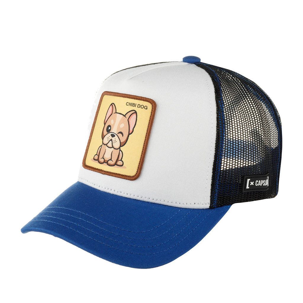 Бейсболка CAPSLAB арт. CL4/1/CT/CHI Premium Chibi dog (белый / синий )