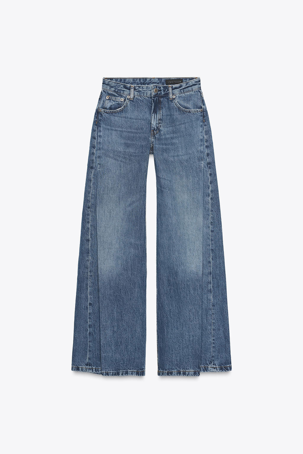 ZW COLLECTION FLARE LOW WAIST PLEAT JEANS - Zara фото 6