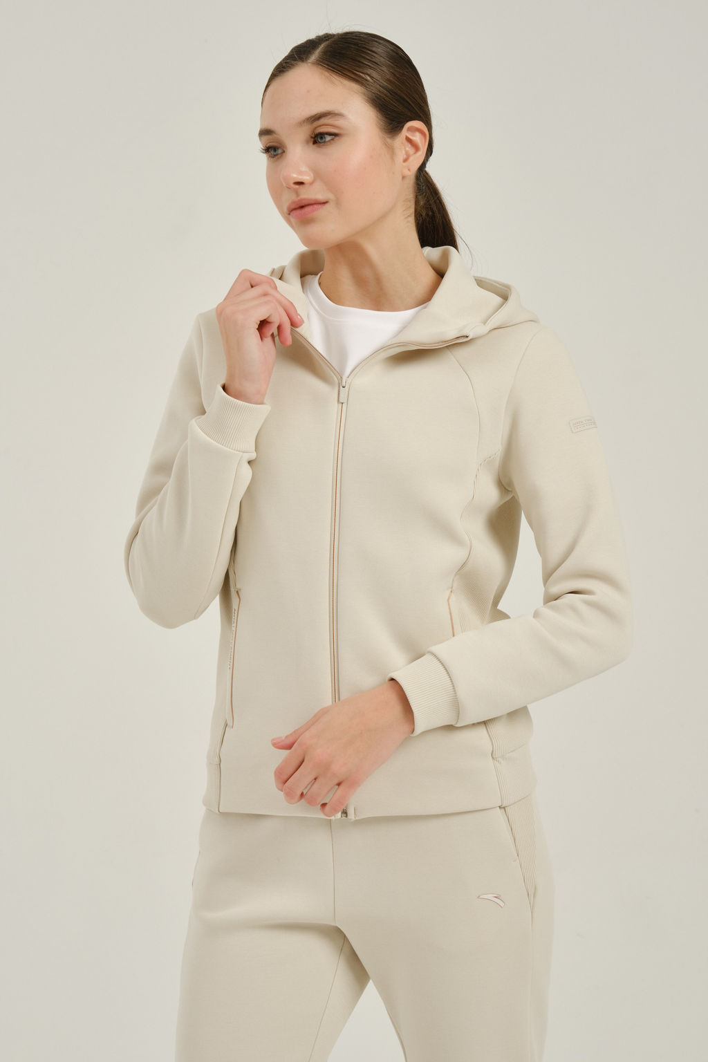 Толстовка на молнии Серый TRN Knit Track Top