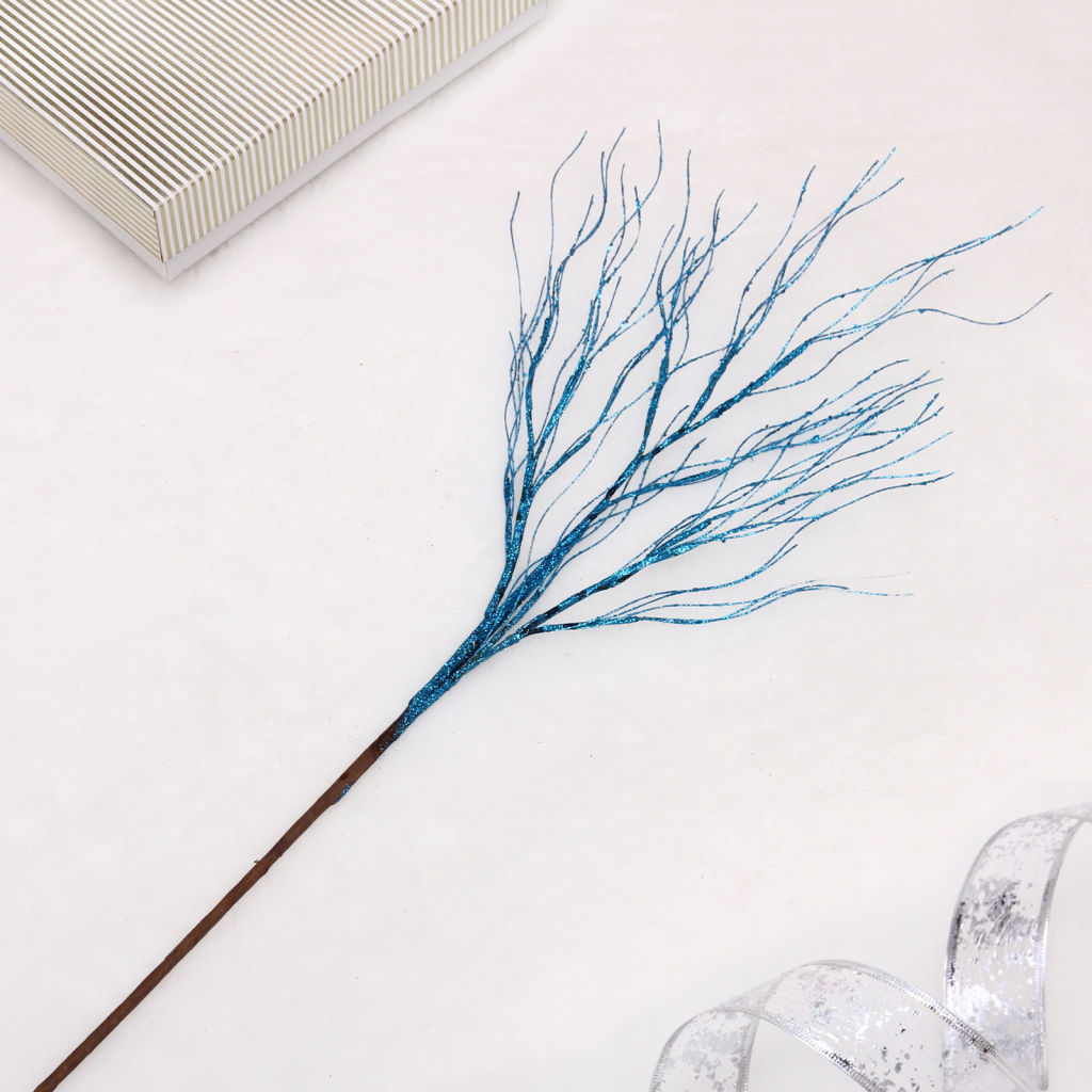 Ветка декоративная "Нежность" 77 см, Голубой