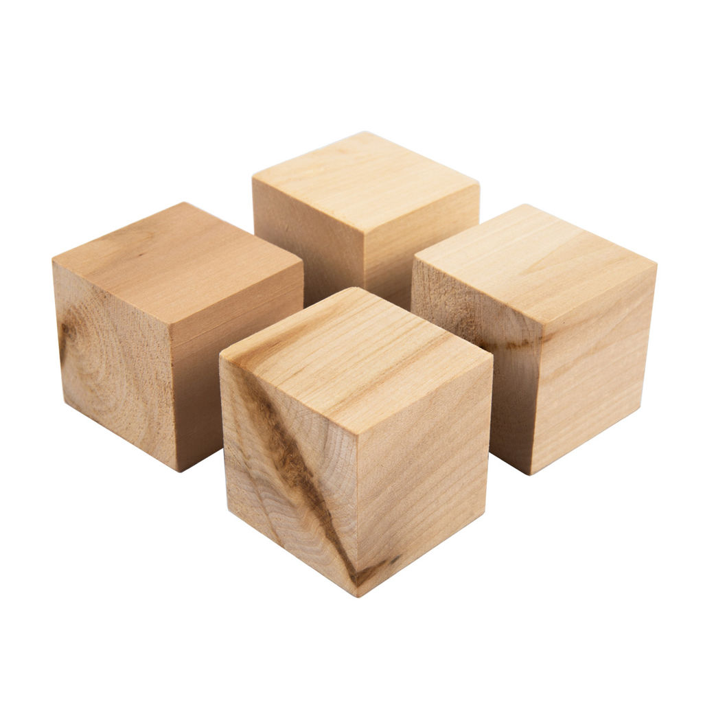 Заготовка для декорирования Mr. Carving БДЛТ-204 брусок для творчества и резьбы липа 5 х 5 х 5 см 4 шт  фото 4