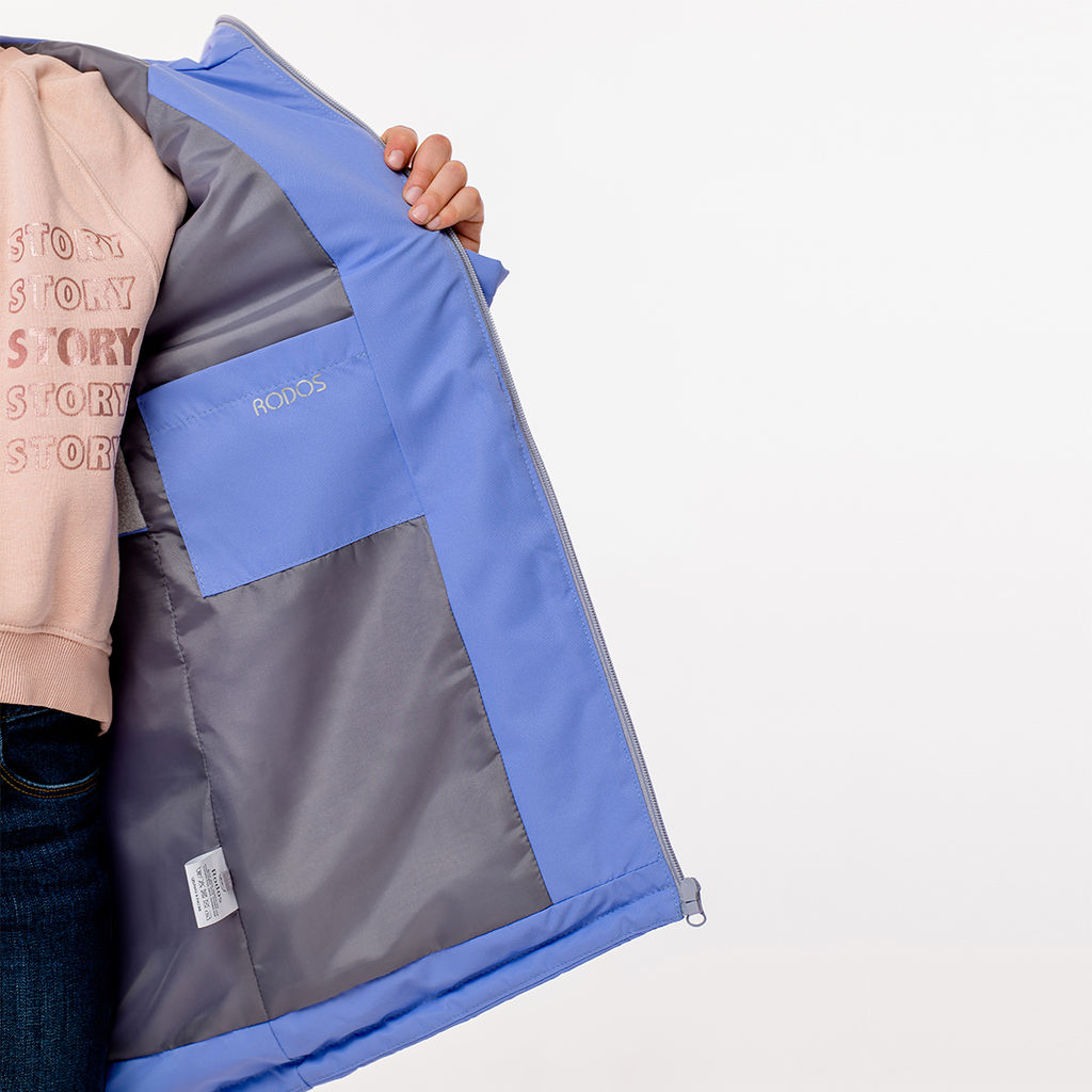 RODOS Куртка для девочки мембрана демисезон М-274 Сиреневый